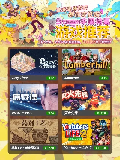 Steam游戏精选：热门免费与高性价比推荐