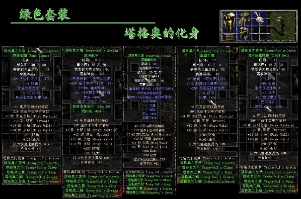 暗黑破坏神2套装发光解析：职业限制与变形效果