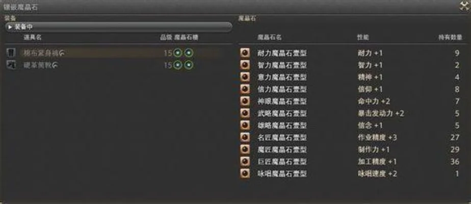 最终幻想14魔晶石攻略：装备提升与镶嵌技巧解析