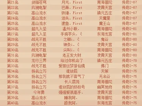 神武3手游排行榜在哪-神武3排行榜查找与技巧